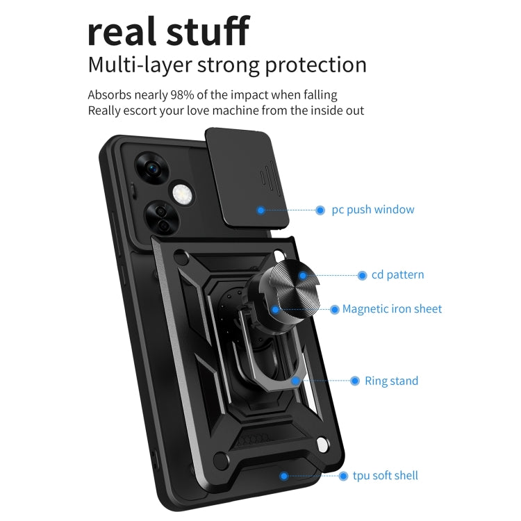Sliding Camera Cover Design TPU+PC Phone Case, For OnePlus Nord N30 / CE3 Lite