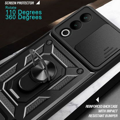 Sliding Camera Cover Design TPU+PC Phone Case, For OnePlus Nord CE4 5G Global, For OnePlus 12R 5G / Ace 3 5G, For OnePlus 12 5G Global