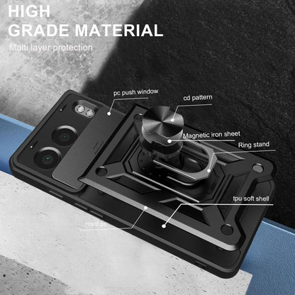 Sliding Camera Cover Design TPU+PC Phone Case, For OnePlus Nord 4, For OnePlus Nord CE4 Lite India, For OnePlus Nord CE4 Lite
