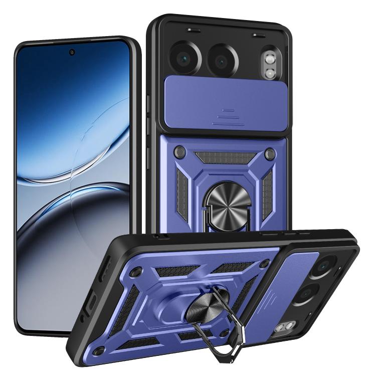 Sliding Camera Cover Design TPU+PC Phone Case, For OnePlus Nord 4, For OnePlus Nord CE4 Lite India, For OnePlus Nord CE4 Lite