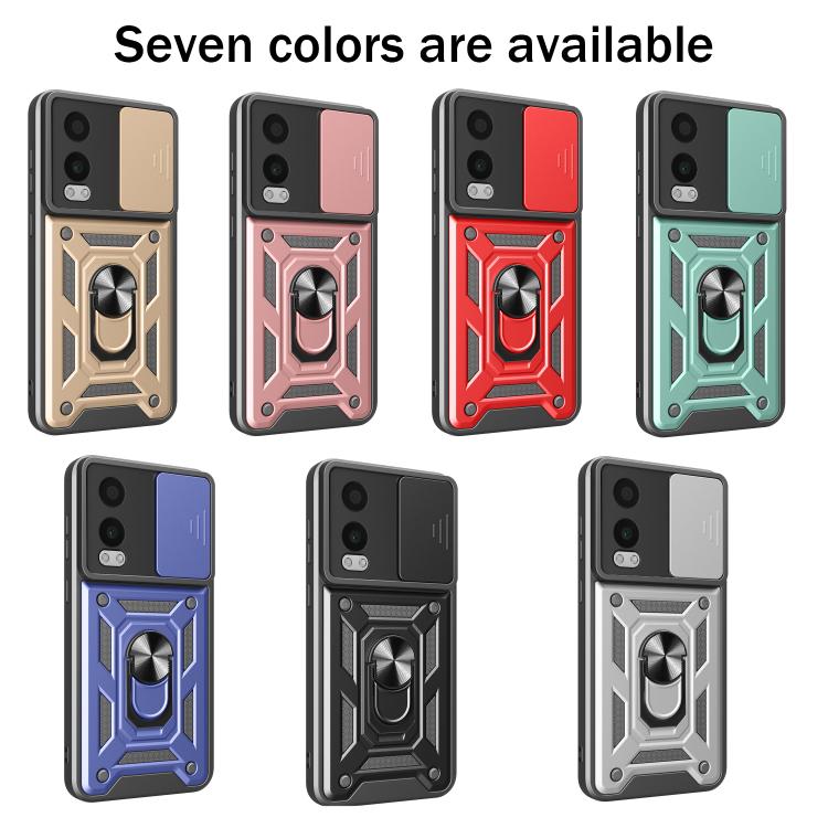 Sliding Camera Cover Design TPU+PC Phone Case, For OnePlus Nord CE4 Lite, For OnePlus Nord CE4 5G Global, For OnePlus 12R 5G / Ace 3 5G