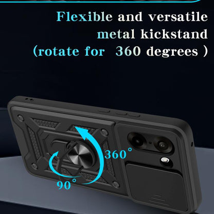 Sliding Camera Cover Design TPU+PC Phone Case, For OnePlus Ace 5 Racing / Nord CE5, For OnePlus 13R / Ace 5 / Ace 5 Pro 5G, For OnePlus 13