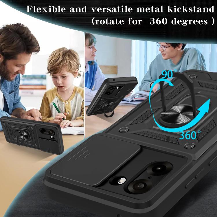 Sliding Camera Cover Design TPU+PC Phone Case, For OnePlus Ace 5 Racing / Nord CE5, For OnePlus 13R / Ace 5 / Ace 5 Pro 5G, For OnePlus 13