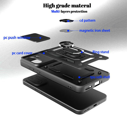 Sliding Camera Cover Design TPU+PC Phone Case, For OnePlus 15R, For OnePlus 15, For OnePlus Ace 5 Ultra / Nord 5