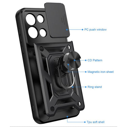 Sliding Camera Cover Design TPU+PC Phone Case, For OnePlus Nord 6 5G, For OnePlus 15R, For OnePlus 15