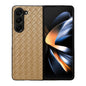 Woven Texture Folding Phone Case, For Samsung Galaxy Z Fold5 5G, For Samsung Galaxy Z Flip5 5G