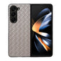 Woven Texture Folding Phone Case, For Samsung Galaxy Z Fold5 5G, For Samsung Galaxy Z Flip5 5G