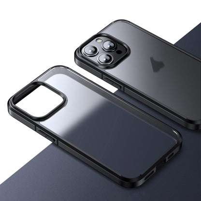 Ice-Crystal Matte TPU Hard PC Phone Case, For iPhone 15 Pro Max, For iPhone 15 Pro, For iPhone 15 Plus, For iPhone 15