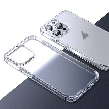 Ice-Crystal Matte TPU Hard PC Phone Case, For iPhone 15 Pro Max, For iPhone 15 Pro, For iPhone 15 Plus, For iPhone 15