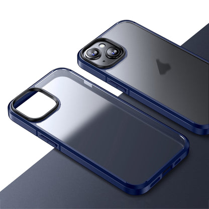 Ice-Crystal Matte TPU Hard PC Phone Case, For iPhone 15 Pro Max, For iPhone 15 Pro, For iPhone 15 Plus, For iPhone 15