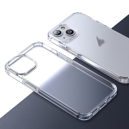 Ice-Crystal Matte TPU Hard PC Phone Case, For iPhone 15 Pro Max, For iPhone 15 Pro, For iPhone 15 Plus, For iPhone 15