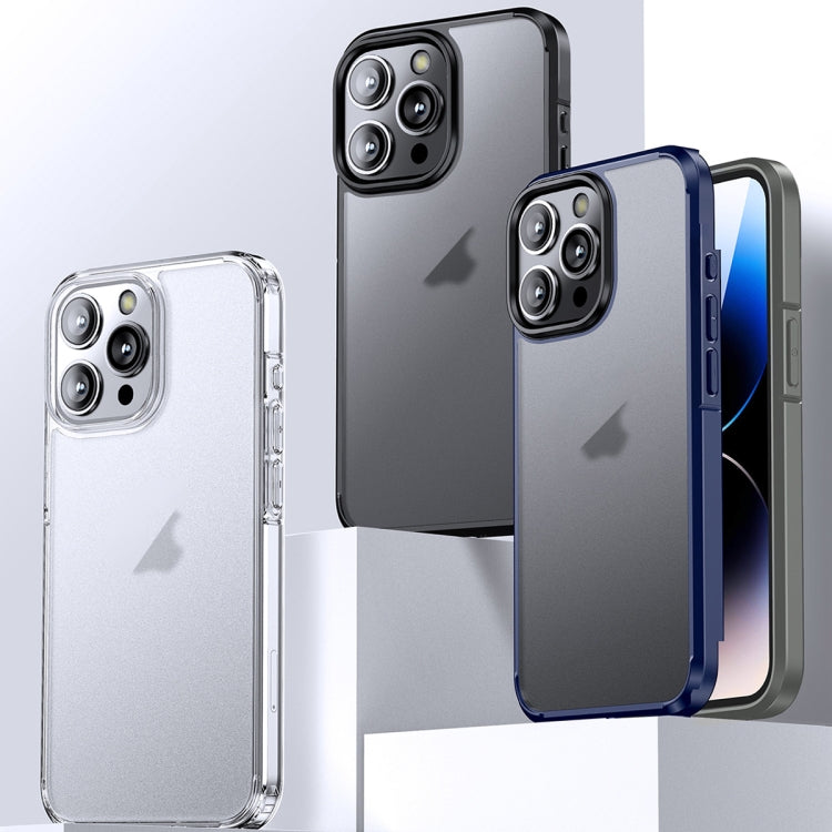 Ice-Crystal Matte TPU Hard PC Phone Case, For iPhone 15 Pro Max, For iPhone 15 Pro, For iPhone 15 Plus, For iPhone 15