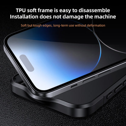 Ice-Crystal Matte TPU Hard PC Phone Case, For iPhone 15 Pro Max, For iPhone 15 Pro, For iPhone 15 Plus, For iPhone 15