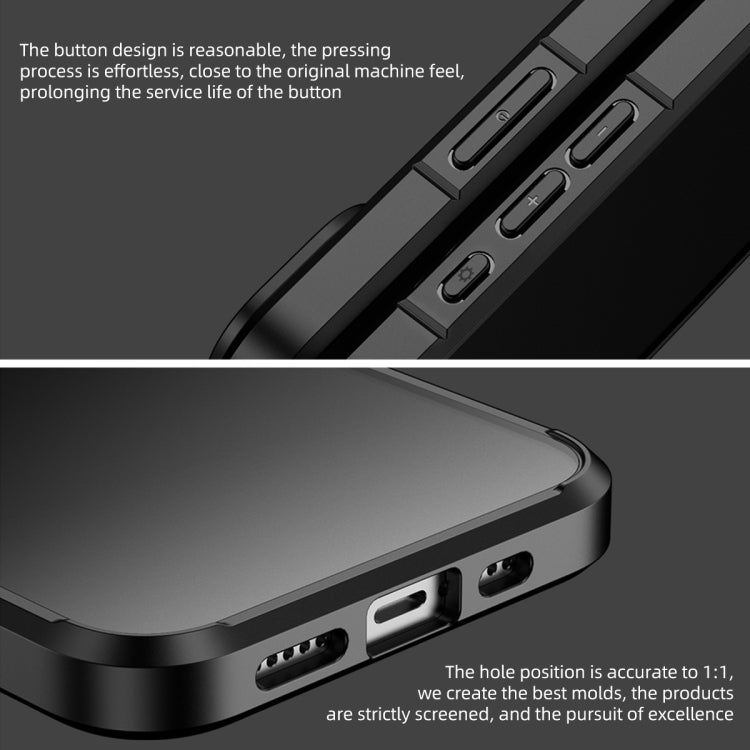 Ice-Crystal Matte TPU Hard PC Phone Case, For iPhone 15 Pro Max, For iPhone 15 Pro, For iPhone 15 Plus, For iPhone 15