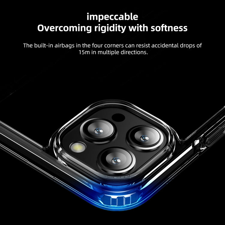 Ice Crystal Transparent PC + TPU Phone Case, For iPhone 15 Pro Max, For iPhone 15 Pro, For iPhone 15 Plus, For iPhone 15