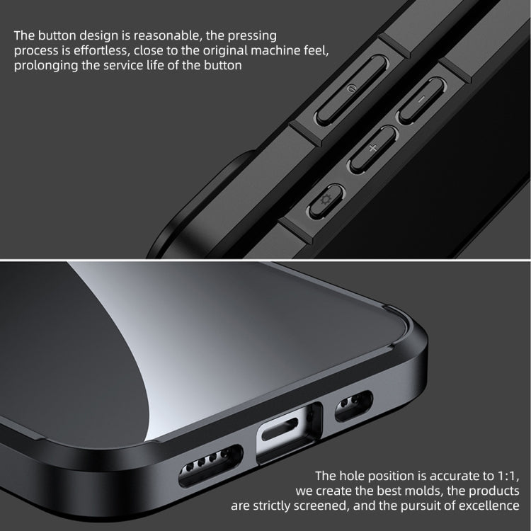 Ice Crystal Transparent PC + TPU Phone Case, For iPhone 15 Pro Max, For iPhone 15 Pro, For iPhone 15 Plus, For iPhone 15