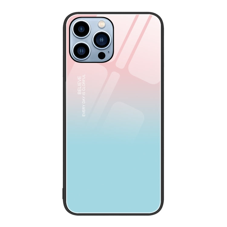 Colorful Painted Glass Phone Case, For iPhone 15 Pro Max