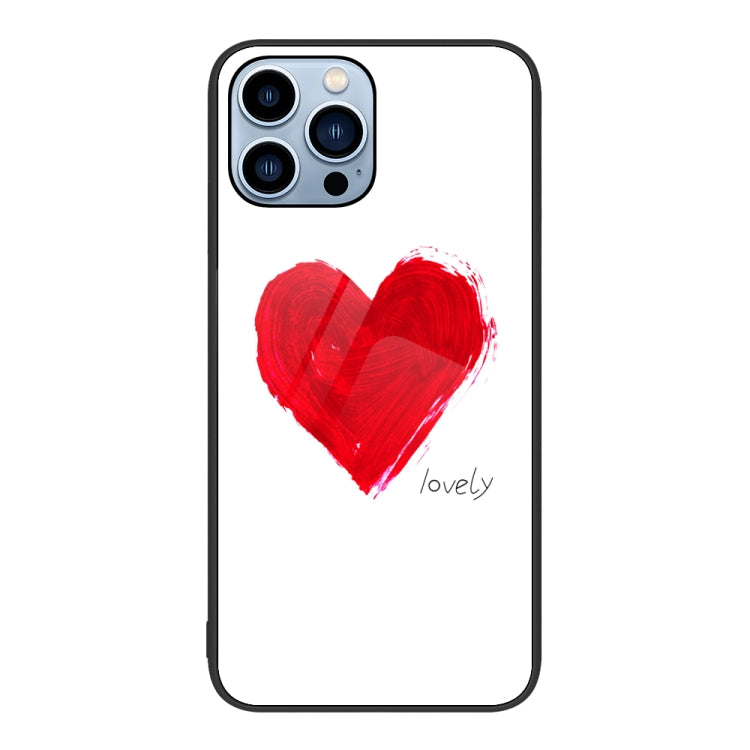 Colorful Painted Glass Phone Case, For iPhone 15 Pro