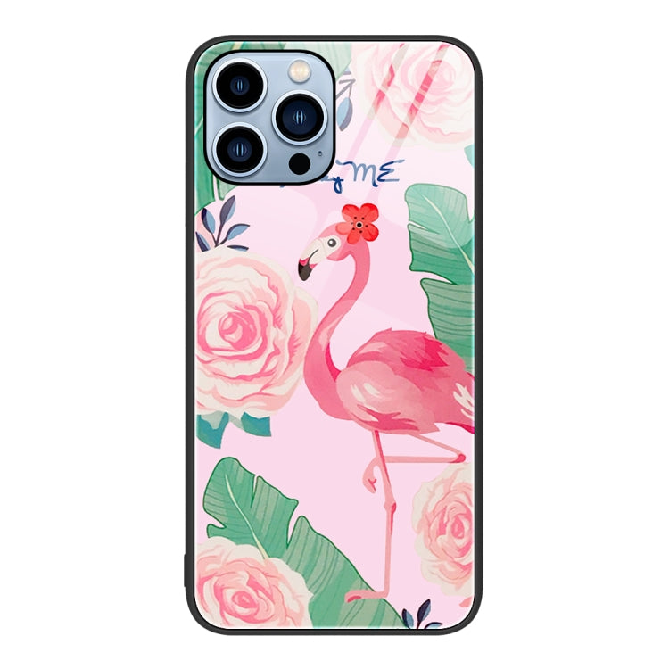 Colorful Painted Glass Phone Case, For iPhone 15 Pro
