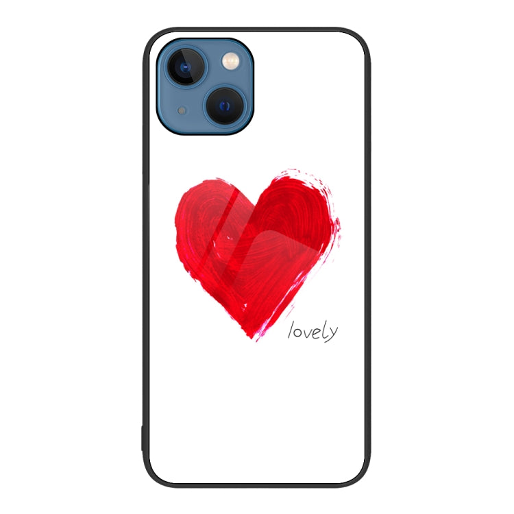 Colorful Painted Glass Phone Case, For iPhone 15