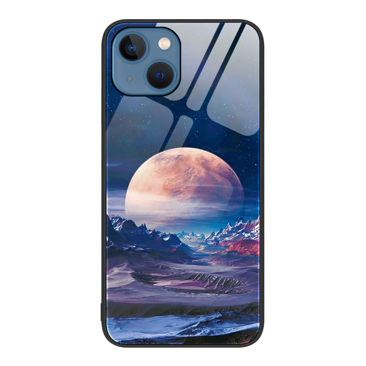 Colorful Painted Glass Phone Case, For iPhone 15