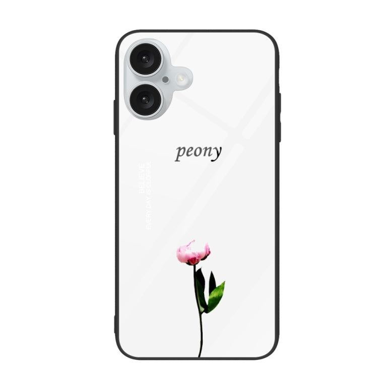 Colorful Painted Glass Phone Case, For iPhone 16 Plus
