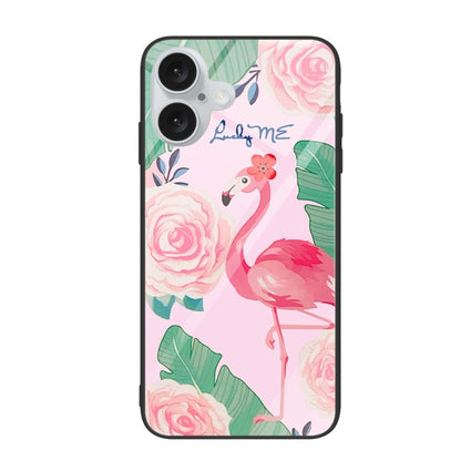 Colorful Painted Glass Phone Case, For iPhone 16 Plus