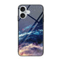 Colorful Painted Glass Phone Case, For iPhone 16 Plus