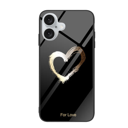 Colorful Painted Glass Phone Case, For iPhone 16