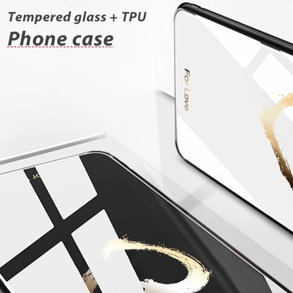 Colorful Painted Glass Phone Case, For iPhone 15 Pro