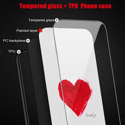 Colorful Painted Glass Phone Case, For iPhone 16