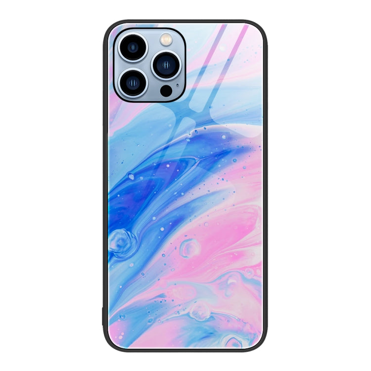 Marble Pattern Glass Protective Phone Case, For iPhone Air, For iPhone 15 Pro Max, For iPhone 15 Pro