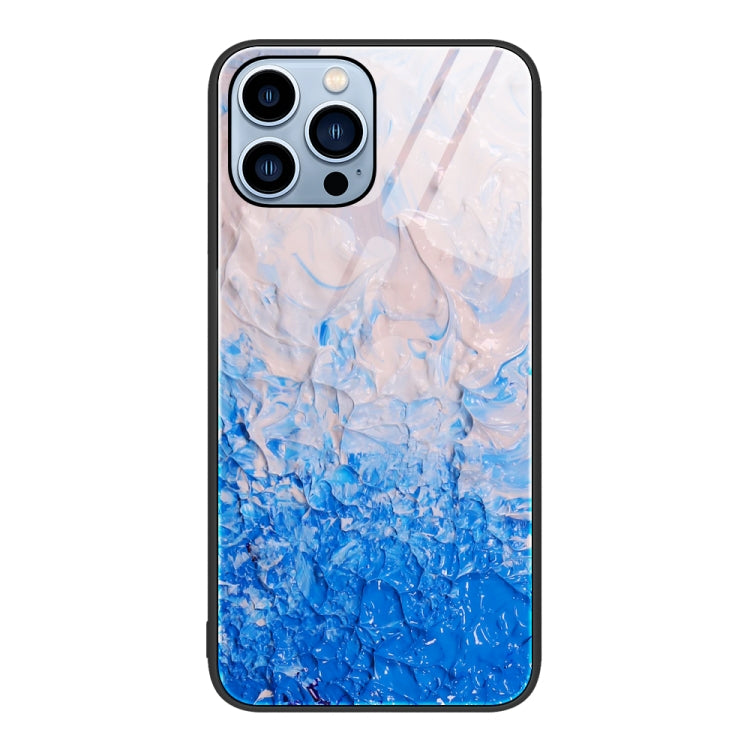 Marble Pattern Glass Protective Phone Case, For iPhone Air, For iPhone 15 Pro Max, For iPhone 15 Pro