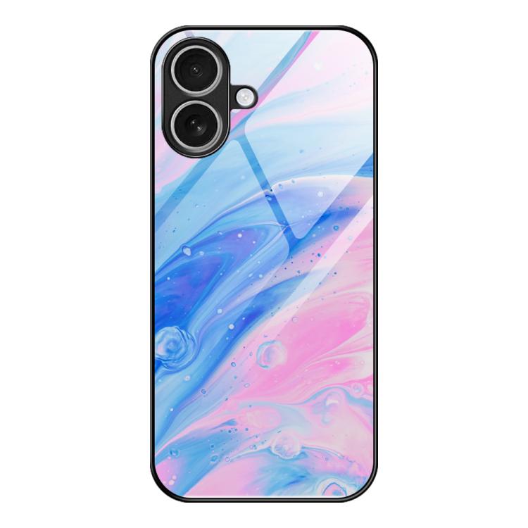 Marble Pattern Glass Protective Phone Case