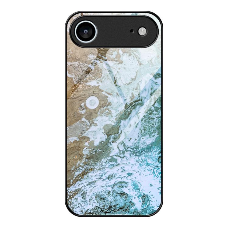 Marble Pattern Glass Protective Phone Case, For iPhone Air, For iPhone 15 Pro Max, For iPhone 15 Pro