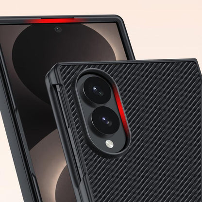 Ultra-thin Carbon Fiber Texture Printing Phone Case, For Galaxy Z Fold8 5G, For Galaxy Z Fold8 Ultra 5G, For Galaxy Z Flip8 5G, For Samsung Galaxy Z Fold7