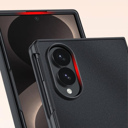 Ultra-thin Plain Skin Leather Phone Case, For Galaxy Z Fold8 5G, For Galaxy Z Fold8 Ultra 5G, For Galaxy Z Flip8 5G, For Samsung Galaxy Z Fold5, For Samsung Galaxy Z Flip5