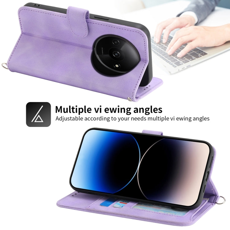 Skin-feel Flowers Embossed Wallet Leather Phone Case