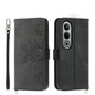 Skin-feel Flowers Embossed Wallet Leather Phone Case, For OnePlus 13R / Ace 5 / Ace 5 Pro, For OnePlus Nord 4 5G, For OnePlus Ace 3V, For OnePlus Nord CE4 5G