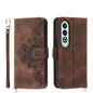 Skin-feel Flowers Embossed Wallet Leather Phone Case, For OnePlus 13R / Ace 5 / Ace 5 Pro, For OnePlus Nord 4 5G, For OnePlus Ace 3V, For OnePlus Nord CE4 5G