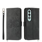 Skin-feel Flowers Embossed Wallet Leather Phone Case, For OnePlus 13R / Ace 5 / Ace 5 Pro, For OnePlus Nord 4 5G, For OnePlus Ace 3V, For OnePlus Nord CE4 5G