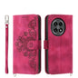 Skin-feel Flowers Embossed Wallet Leather Phone Case, For OnePlus 13R / Ace 5 / Ace 5 Pro, For OnePlus Nord 4 5G, For OnePlus Ace 3V, For OnePlus Nord CE4 5G