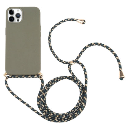 Wheat Straw TPU Shockproof Phone Case with Neck Lanyard