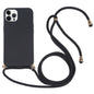 Wheat Straw TPU Shockproof Phone Case with Neck Lanyard, For iPhone 16, For iPhone 15 Pro Max, For iPhone 15 Pro