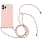Wheat Straw TPU Shockproof Phone Case with Neck Lanyard, For iPhone 16, For iPhone 15 Pro Max, For iPhone 15 Pro