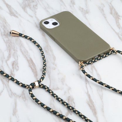 Wheat Straw TPU Shockproof Phone Case with Neck Lanyard, For iPhone 16 Pro Max, For iPhone 16 Pro, For iPhone 16 Plus