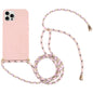 Wheat Straw TPU Shockproof Phone Case with Neck Lanyard, For iPhone 16 Pro Max, For iPhone 16 Pro, For iPhone 16 Plus