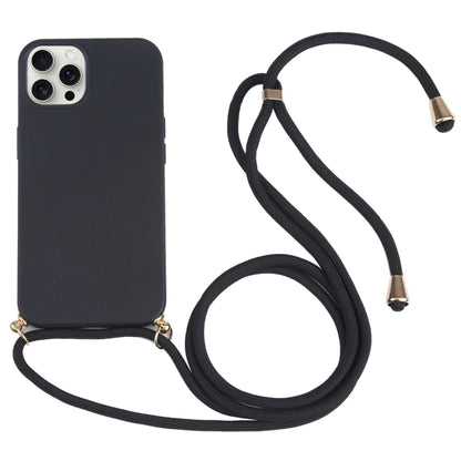 Wheat Straw TPU Shockproof Phone Case with Neck Lanyard, For iPhone 16 Pro Max, For iPhone 16 Pro, For iPhone 16 Plus