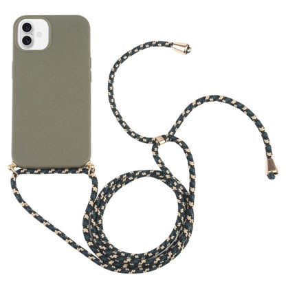 Wheat Straw TPU Shockproof Phone Case with Neck Lanyard, For iPhone 16 Pro Max, For iPhone 16 Pro, For iPhone 16 Plus