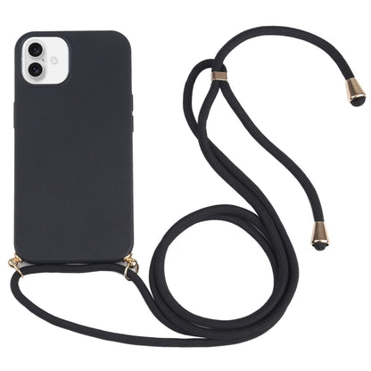 Wheat Straw TPU Shockproof Phone Case with Neck Lanyard, For iPhone 16 Pro Max, For iPhone 16 Pro, For iPhone 16 Plus
